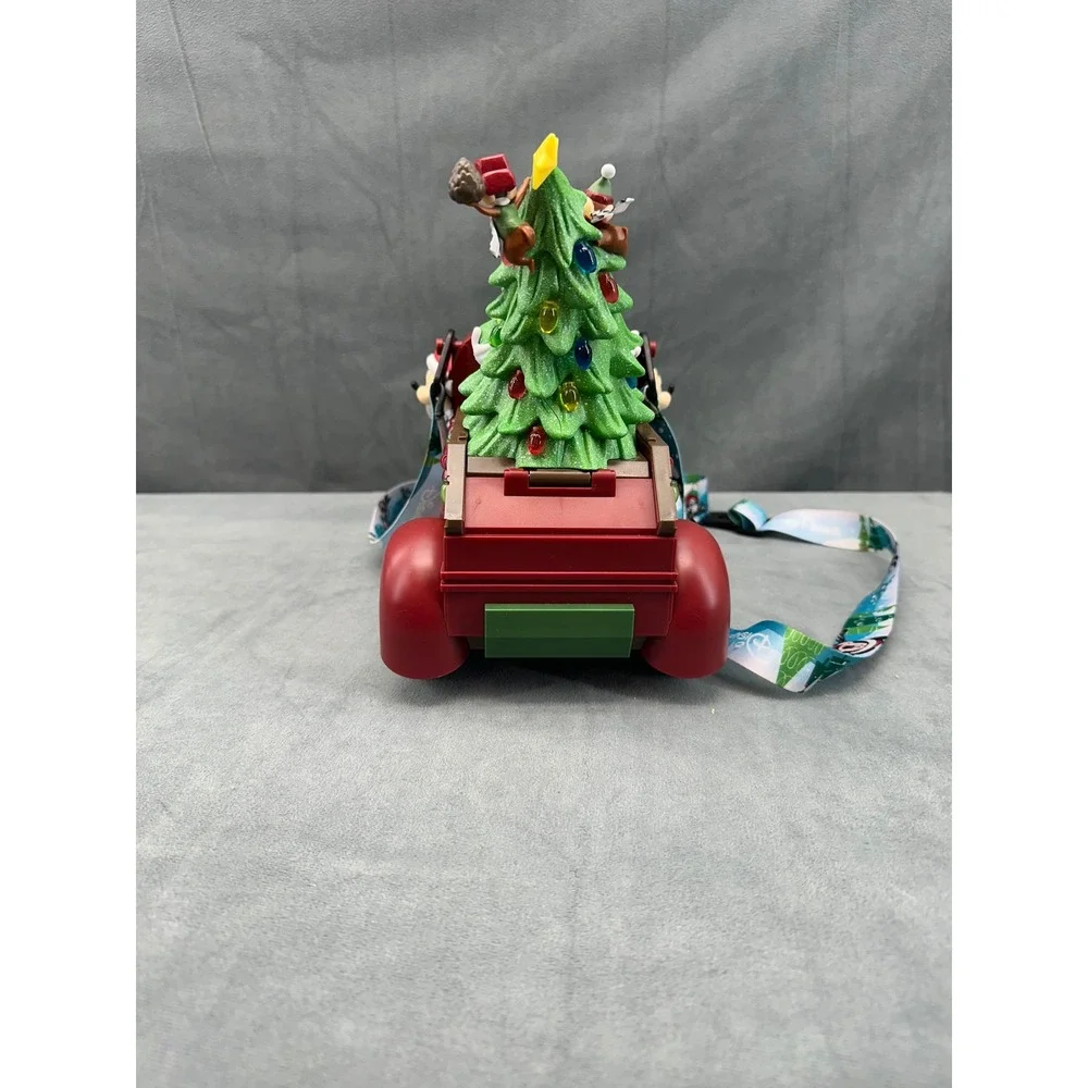 Disney Parks 2025 Christmas Mickey Minnie Goofy Red Truck Popcorn Bucket Lanyard
